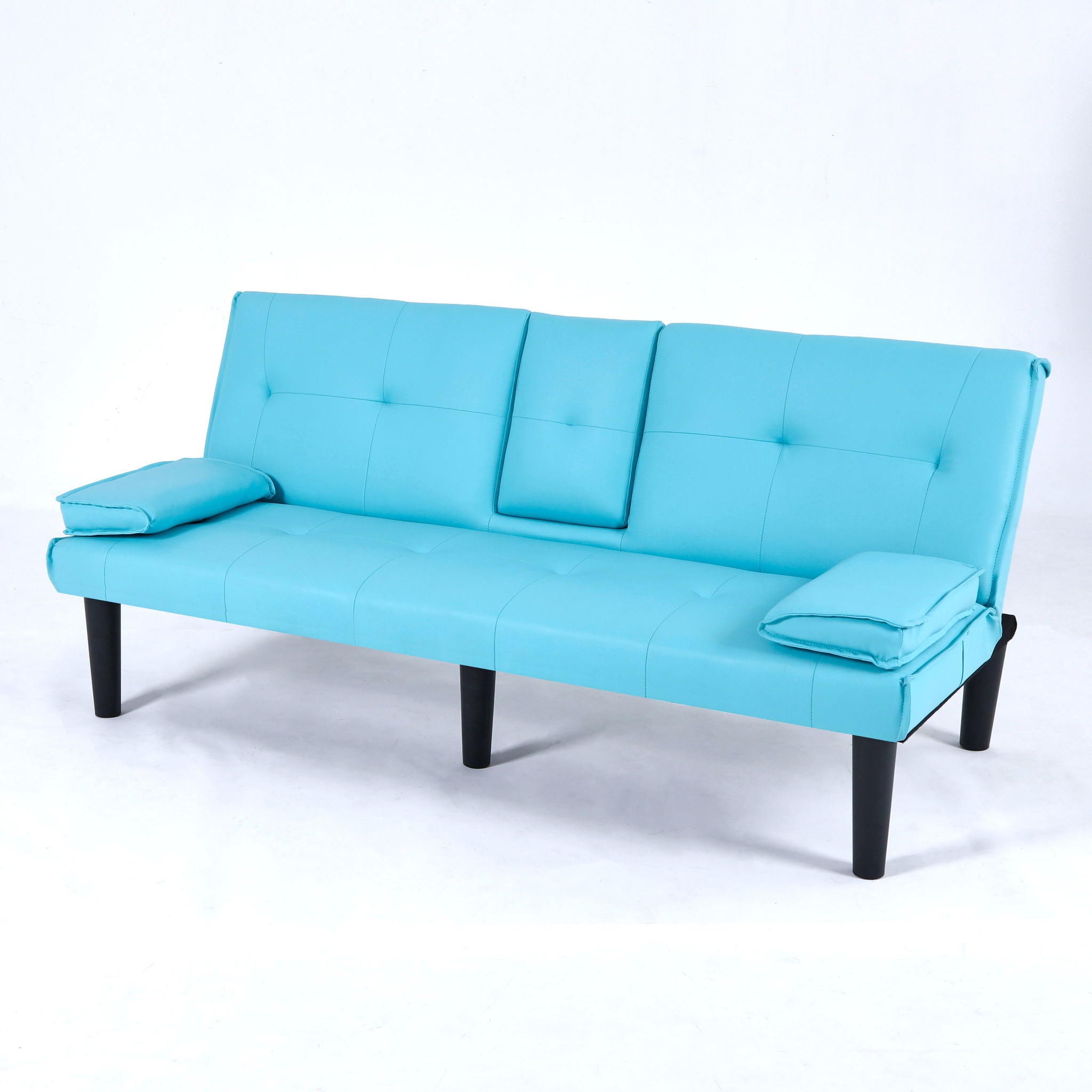 Sofa Bed With Foldable Design And Cup Holder