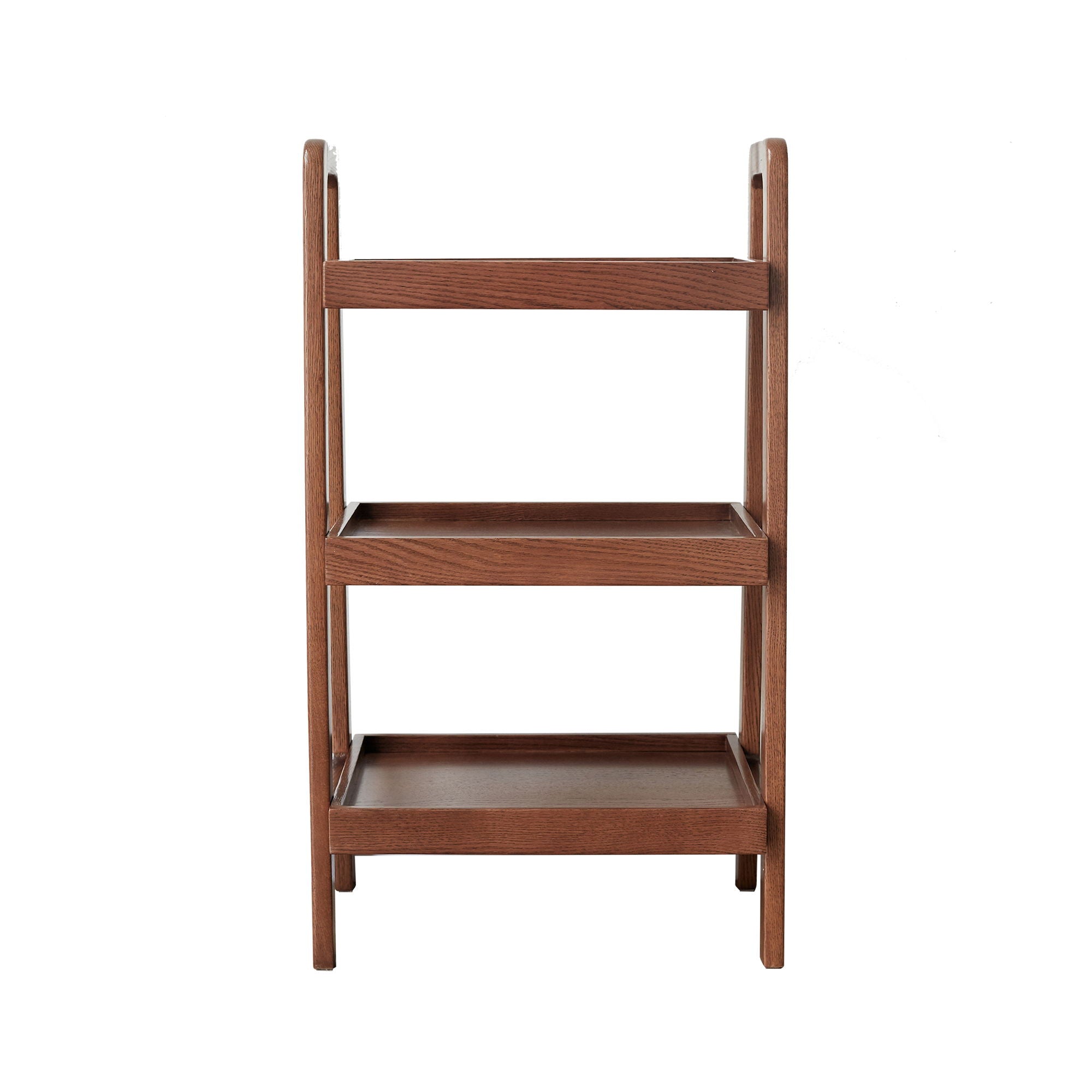 Premium Storage Organizer, 3-Tier Beech Shoe Rack For Entryway, Living Room - Walnut