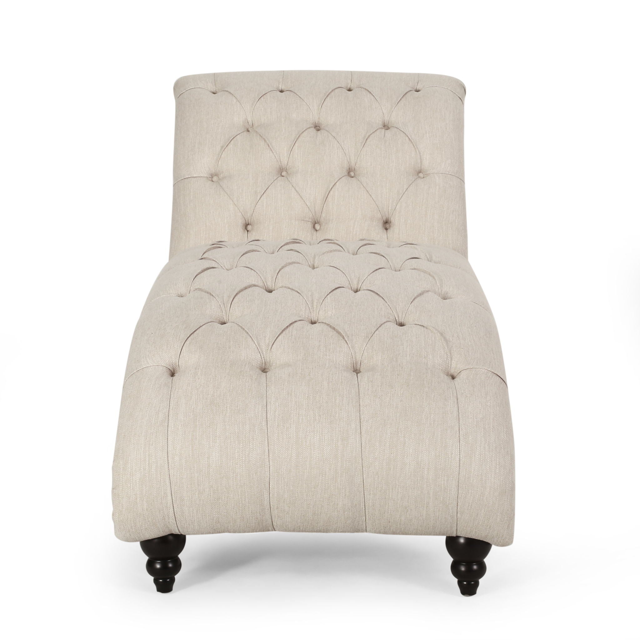 Chaise Lounge With Button Tufted Diamon Stitch