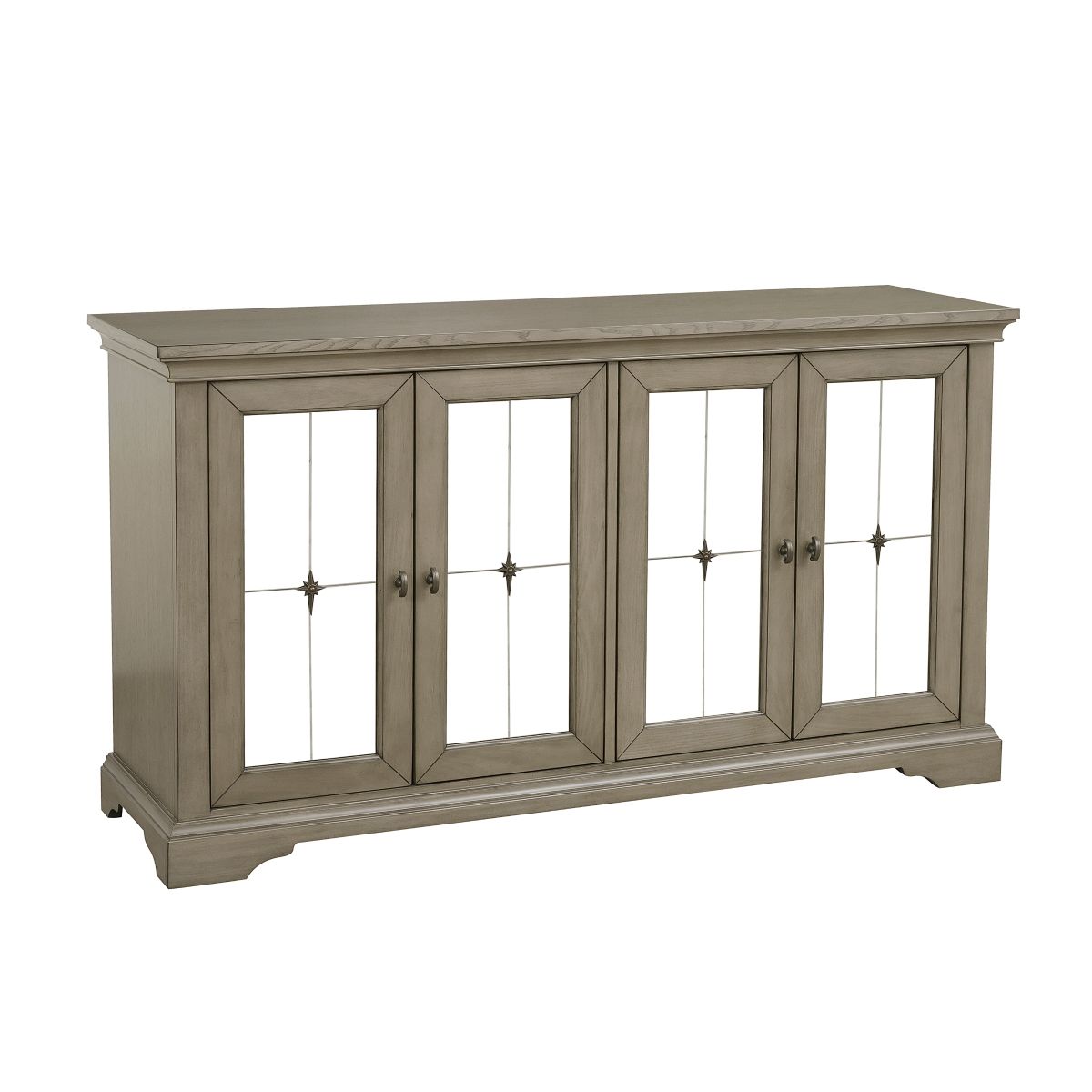 Vermillion - Server With Mirrored Door - Taupe