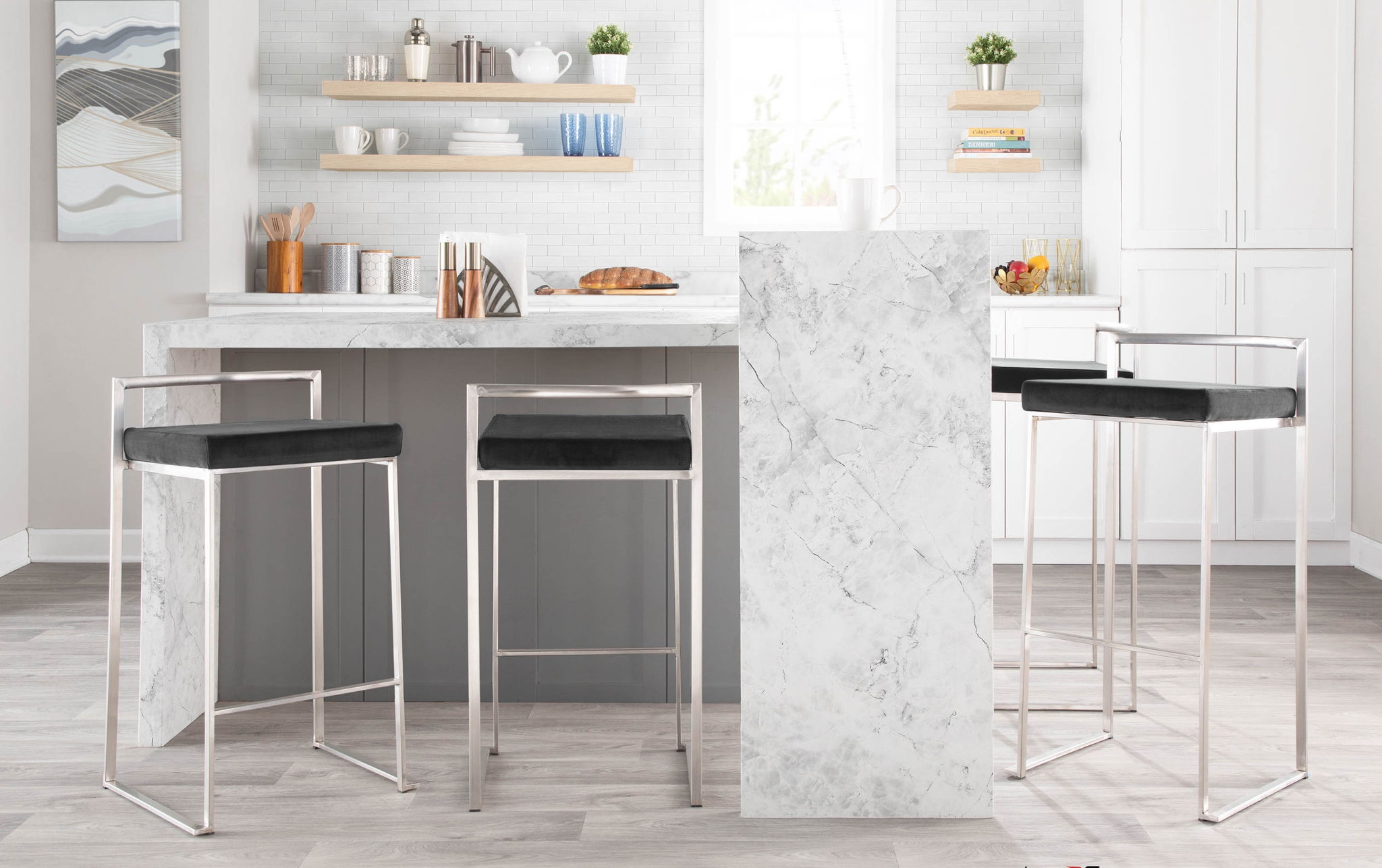 Fuji - Contemporary Stackable Design Barstool