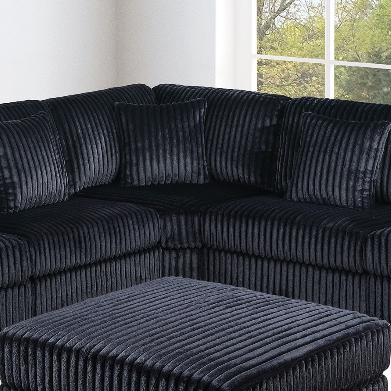 Contemporary Style Modular Sectional Sofa Set With USB, Cup Holder