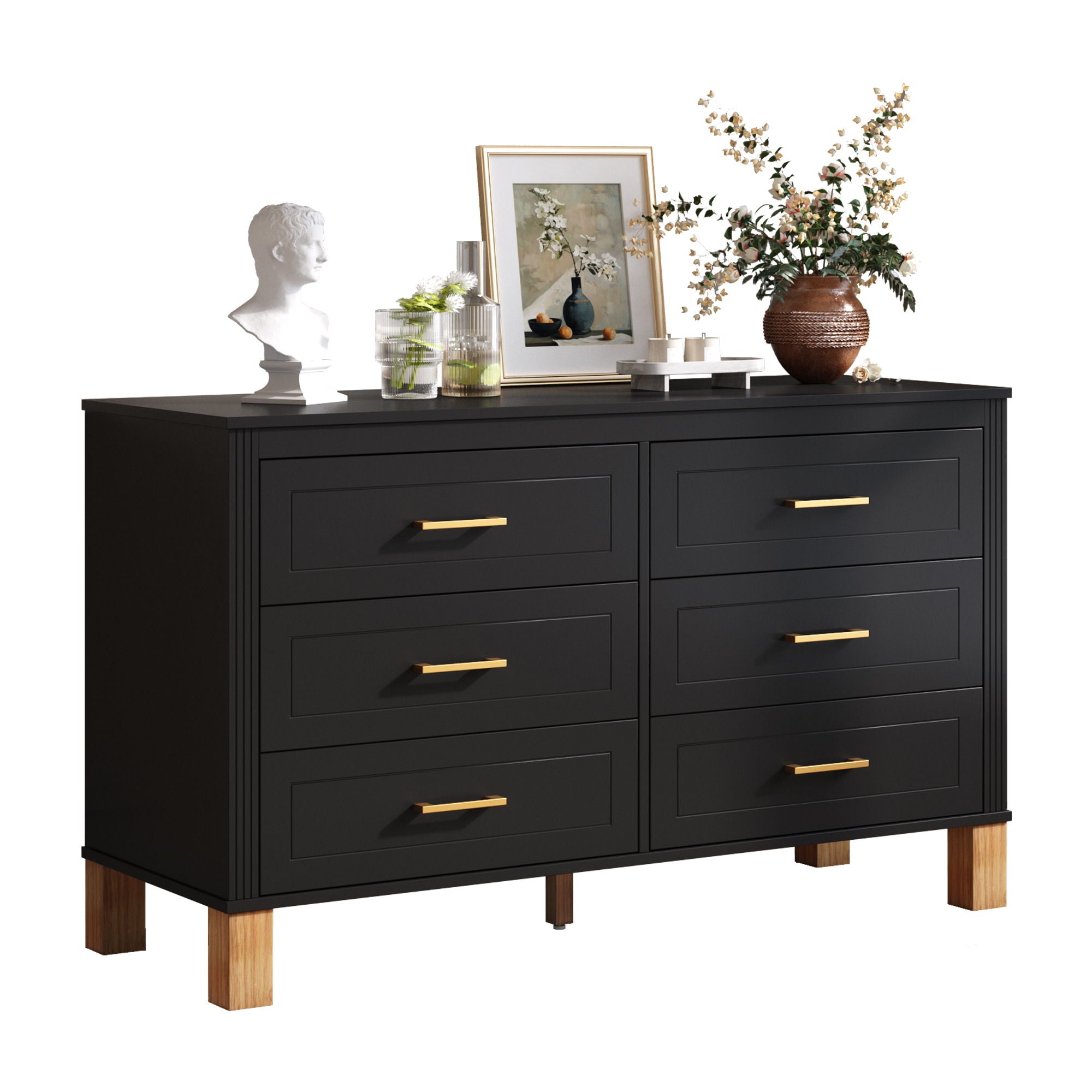 6 Drawer Double Dresser