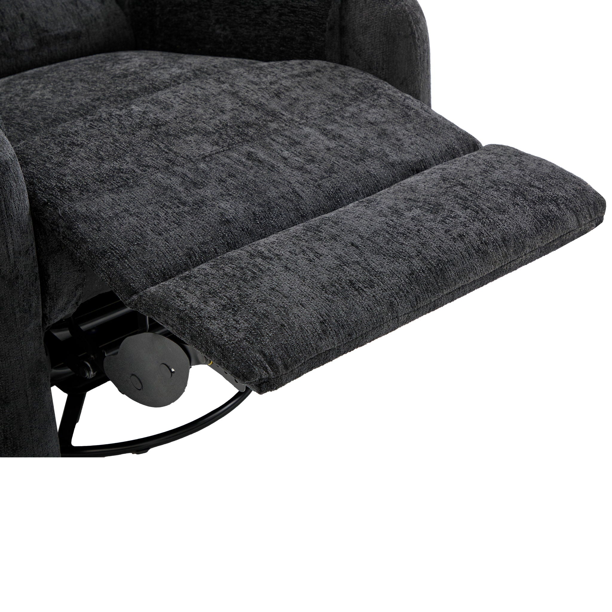 Manual Recliner Massage Chair With Swivel Rocker, 8 Massage Modes, Side Storage Pocket