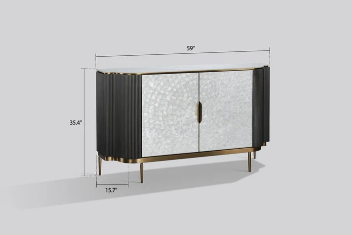Solara Sideboard (Grey Silver)
