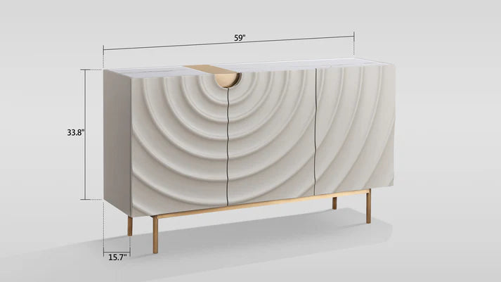 Onda Sideboard (Cream White)