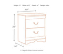 Anarasia Two Drawer Night Stand