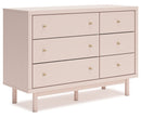 Wistenpine Pink Panel Bedroom Set