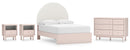 Wistenpine Pink Panel Bedroom Set