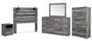 Baystorm Grey Panel Bedroom Set