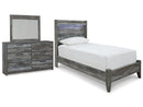 Baystorm Grey Panel Bedroom Set