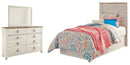Willowton Beige Panel Bedroom Set