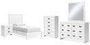Binterglen White Panel Bedroom Set