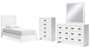 Binterglen White Panel Bedroom Set