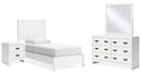 Binterglen White Panel Bedroom Set