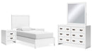 Binterglen White Panel Bedroom Set