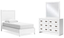Binterglen White Panel Bedroom Set