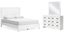 Binterglen White Panel Bedroom Set