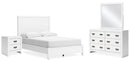 Binterglen White Panel Bedroom Set