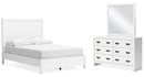 Binterglen White Panel Bedroom Set