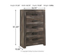 Wynnlow Grey Crossbuck Panel Bedroom Set