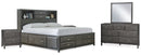 Caitbrook Grey Storage Bedroom Set