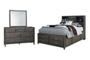 Caitbrook Grey Storage Bedroom Set