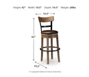 Pinnadel Tall UPH Swivel Barstool(1/CN)