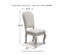 Arlendyne Dining UPH Side Chair (2/CN)
