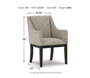 Burkhaus Dining UPH Arm Chair (2/CN)