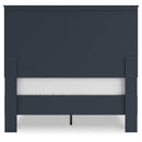 Simmenfort Blue Panel Headboard Bedroom Set