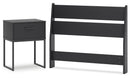 Socalle Twin Panel Headboard with Dresser and Nightstand