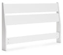 Socalle White or Blue Panel Headboard Bedroom Set