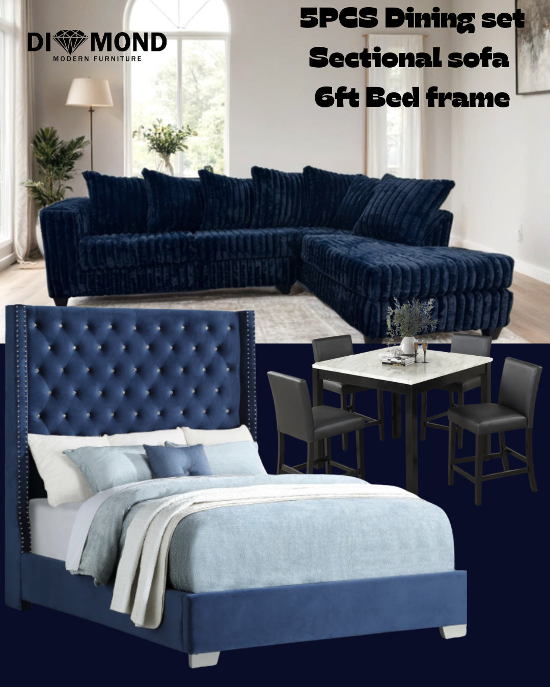 Lotus Navy 3 ROOM PACKAGE