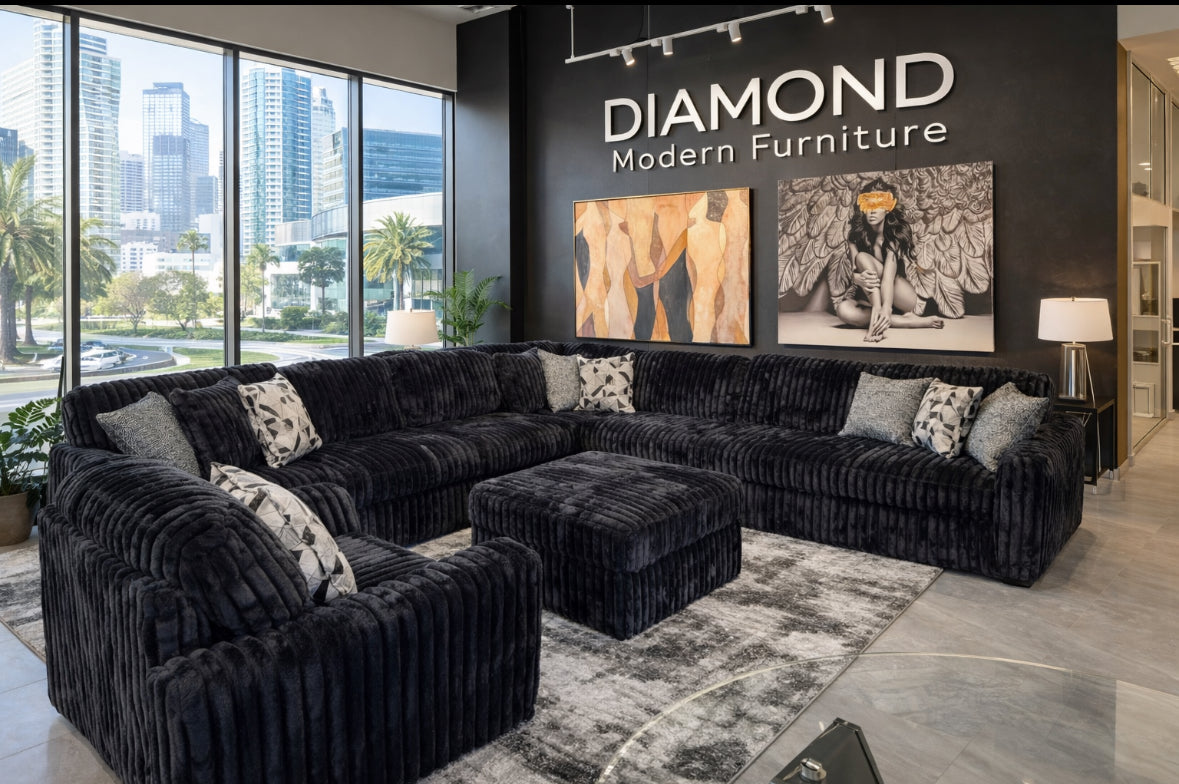 Omega Oversized Corduroy Sectional