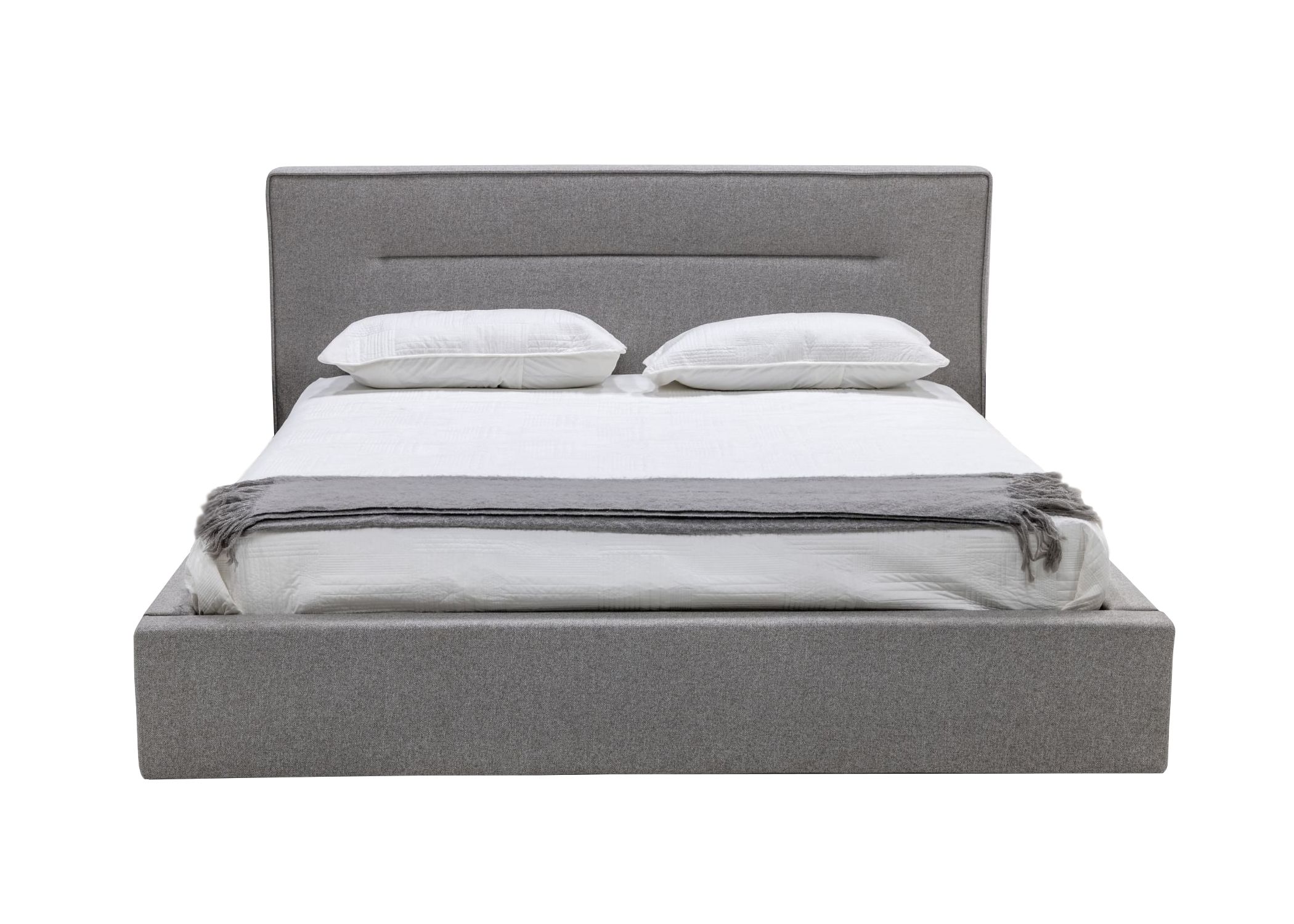 Nova Domus Juliana - Italian Modern Grey Upholstered Bed