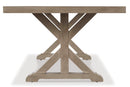 Beachcroft RECT Dining Table w/UMB OPT