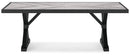 Beachcroft RECT Dining Table w/UMB OPT
