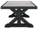 Beachcroft RECT Dining Table w/UMB OPT