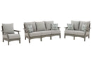 Visola Outdoor Sofa with 2 Lounge Chairs