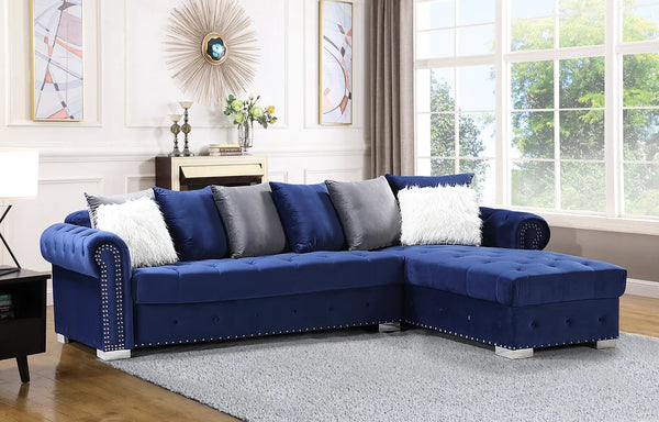 S8186 Milan Sectional (Blue)
