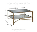 Cloverty Coffee Table with 2 End Tables