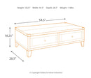 Todoe Coffee Table with 2 End Tables