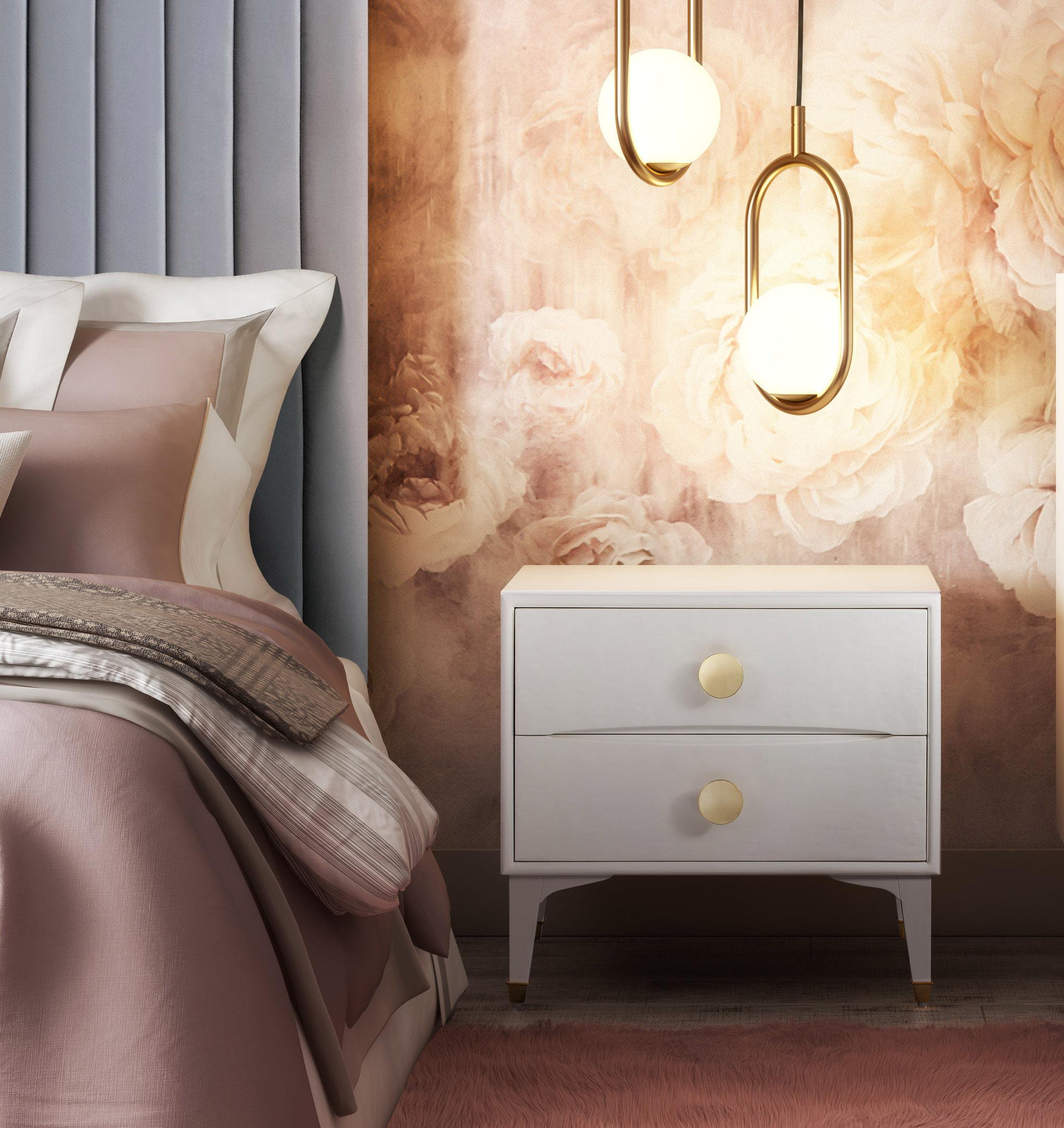 Divine White Nightstand - UK