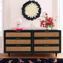 Sierra Noir 6 Drawer Dresser - UK