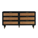 Sierra Noir 6 Drawer Dresser