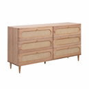 Carmen Cane 6 Drawer Dresser