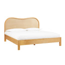 Grappa Natural Wood & Rattan King Bed
