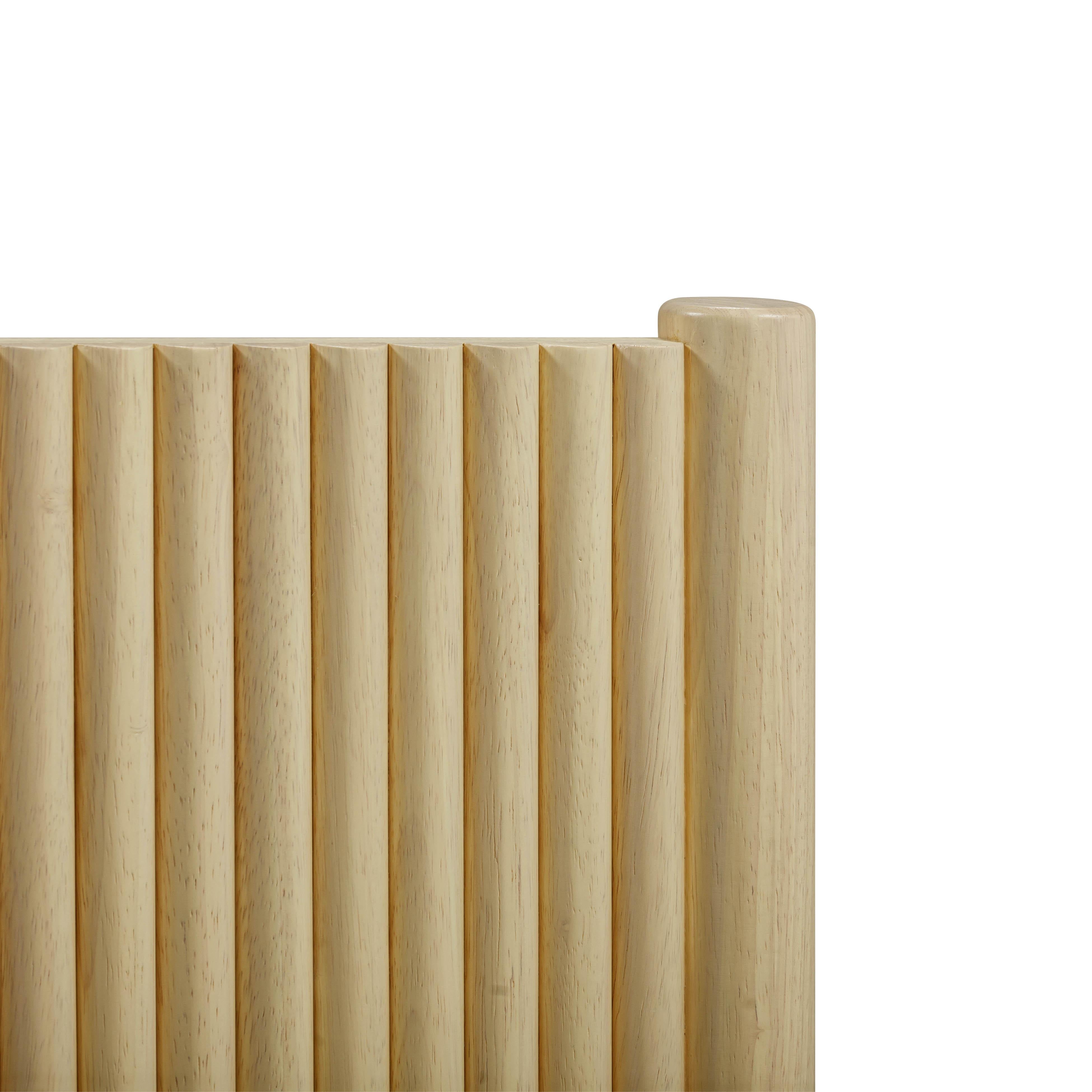 Tyla Natural Wood King Bed