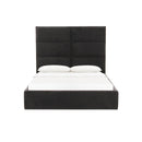 Eliana Black Velvet King Bed